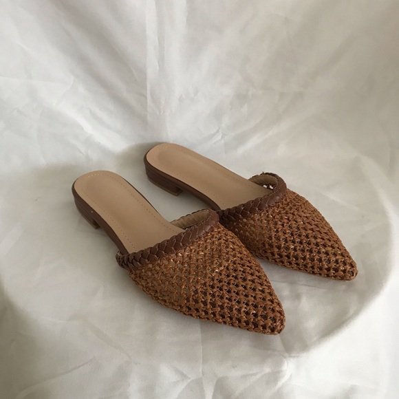 rattan mules
